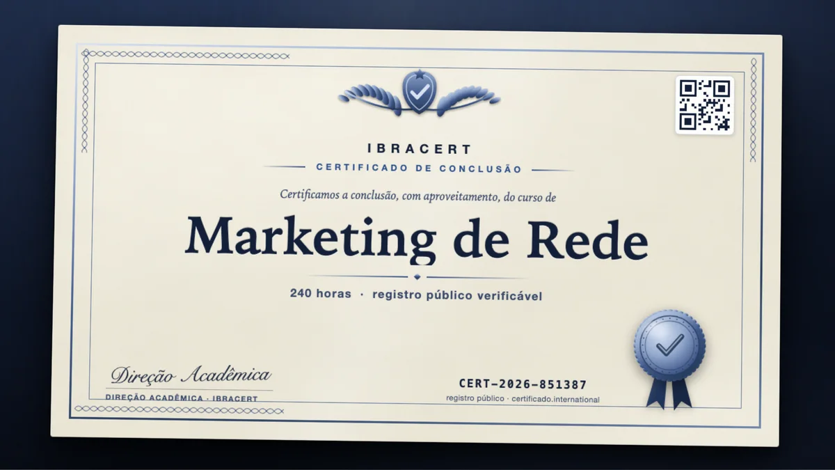 Capa do curso Marketing de Rede