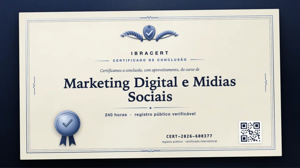 Capa do curso Marketing Digital e Midias Sociais