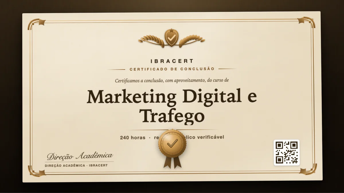 Capa do curso Marketing Digital e Trafego