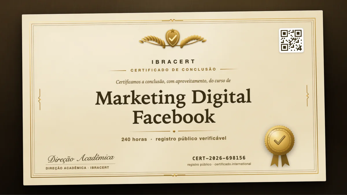 Capa do curso Marketing Digital Facebook