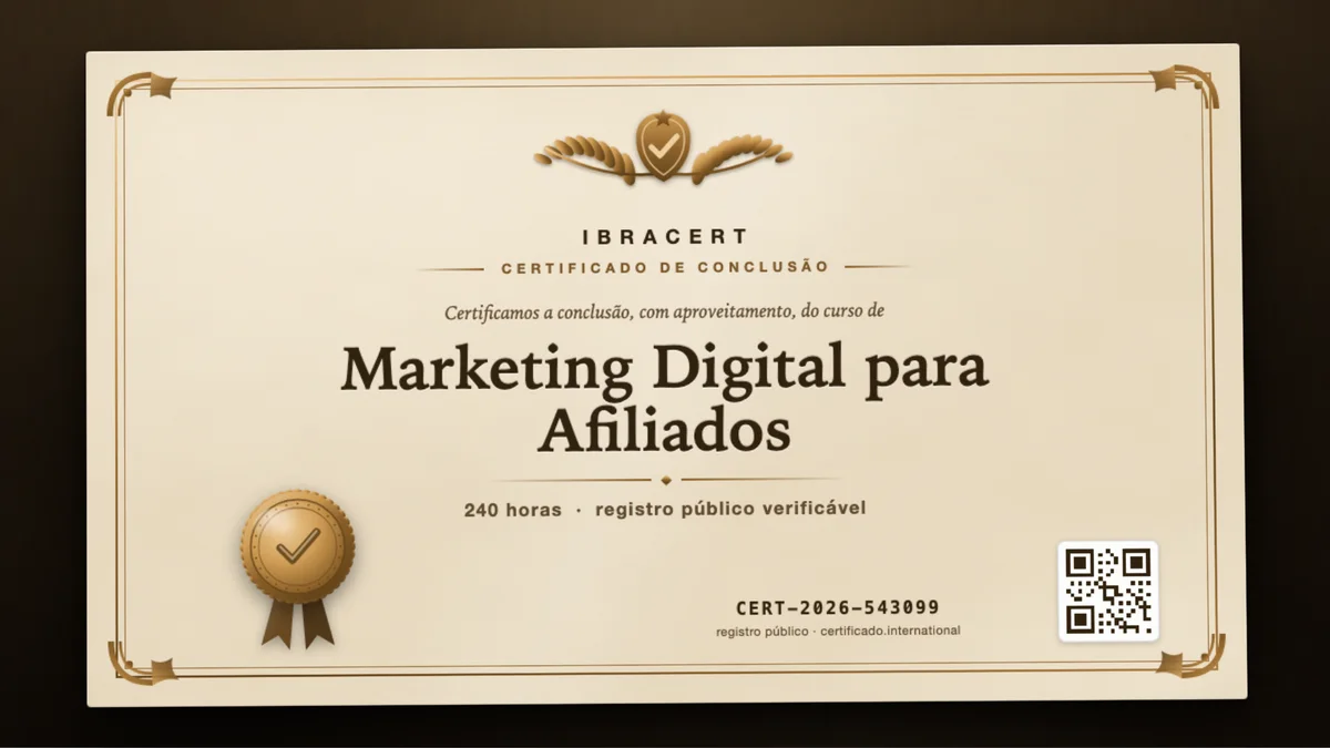 Capa do curso Marketing Digital para Afiliados