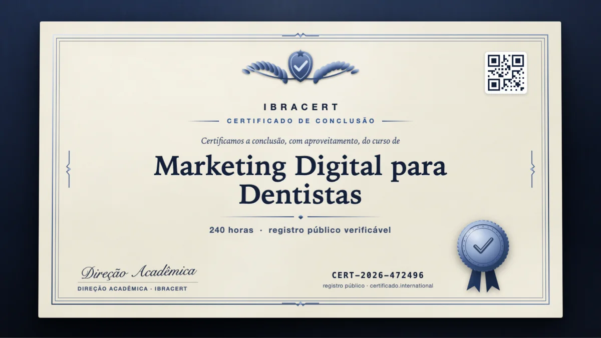 Capa do curso Marketing Digital para Dentistas