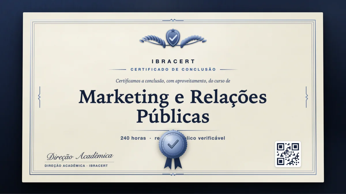 Capa do curso Marketing e Relações Públicas