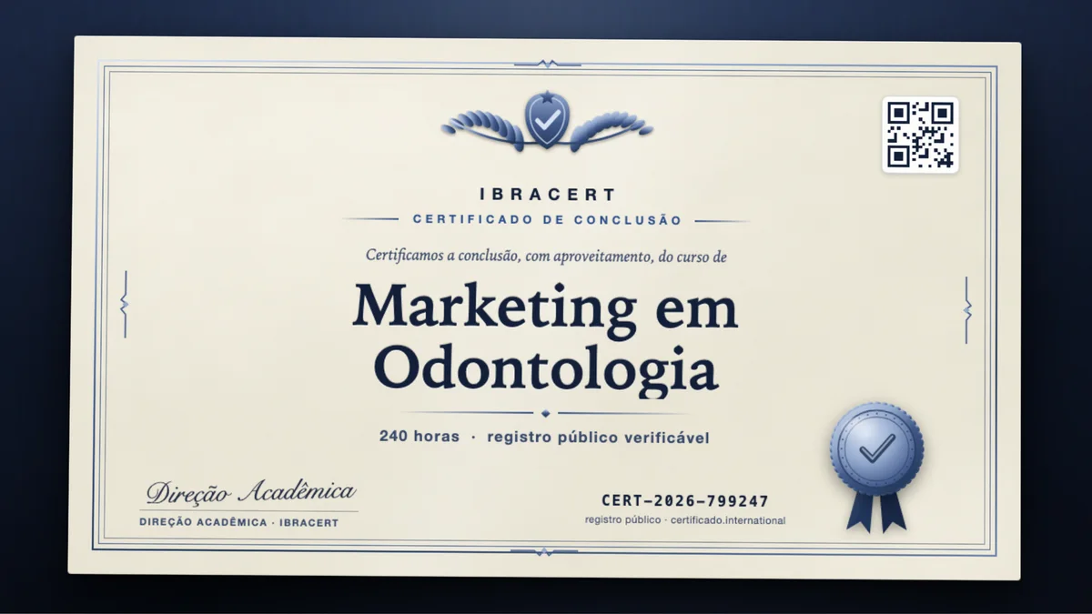 Capa do curso Marketing em Odontologia