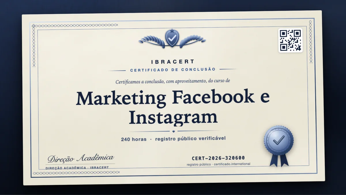 Capa do curso Marketing Facebook e Instagram