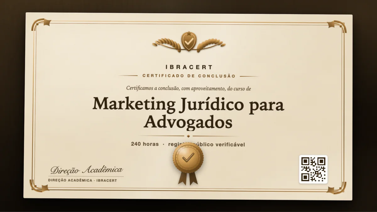 Capa do curso Marketing Jurídico para Advogados