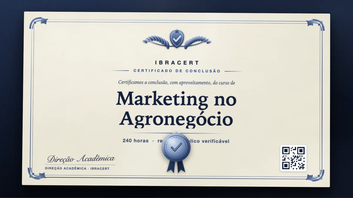 Capa do curso Marketing no Agronegócio