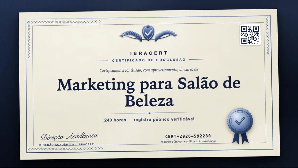 Capa do curso Marketing para Salão de Beleza