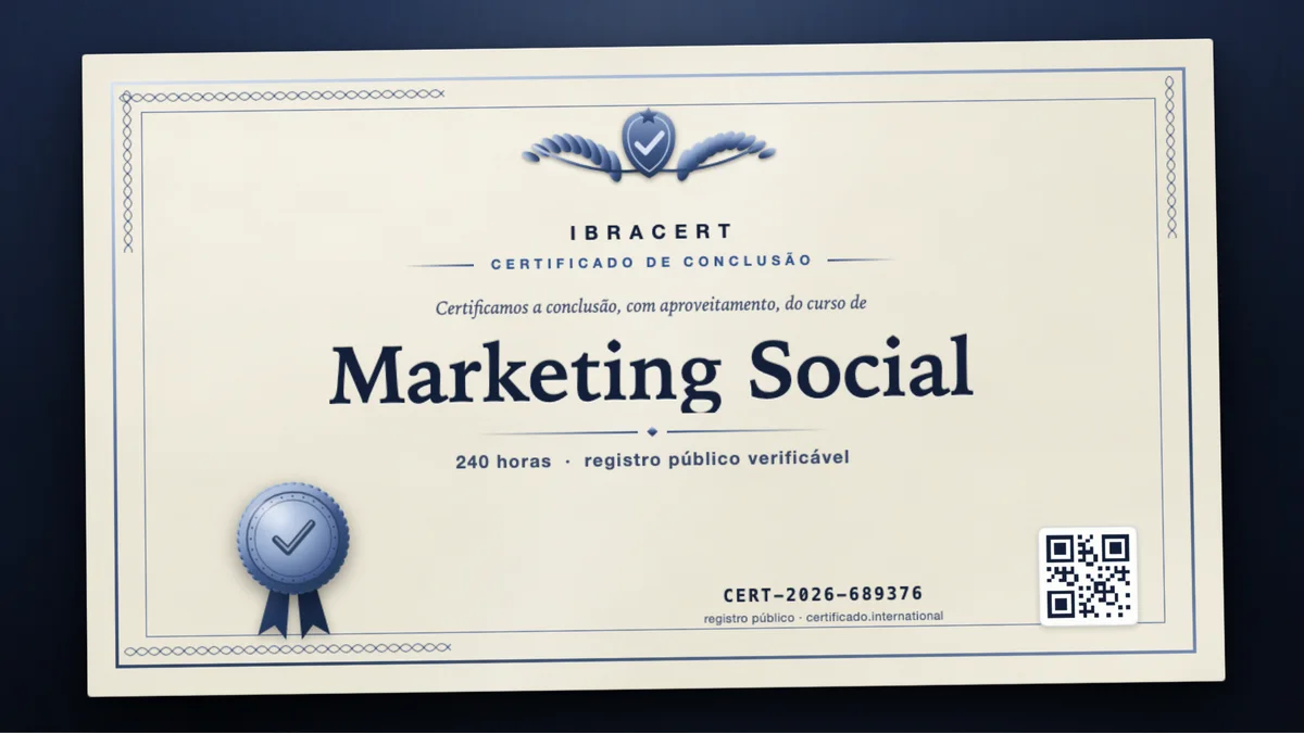 Capa do curso Marketing Social