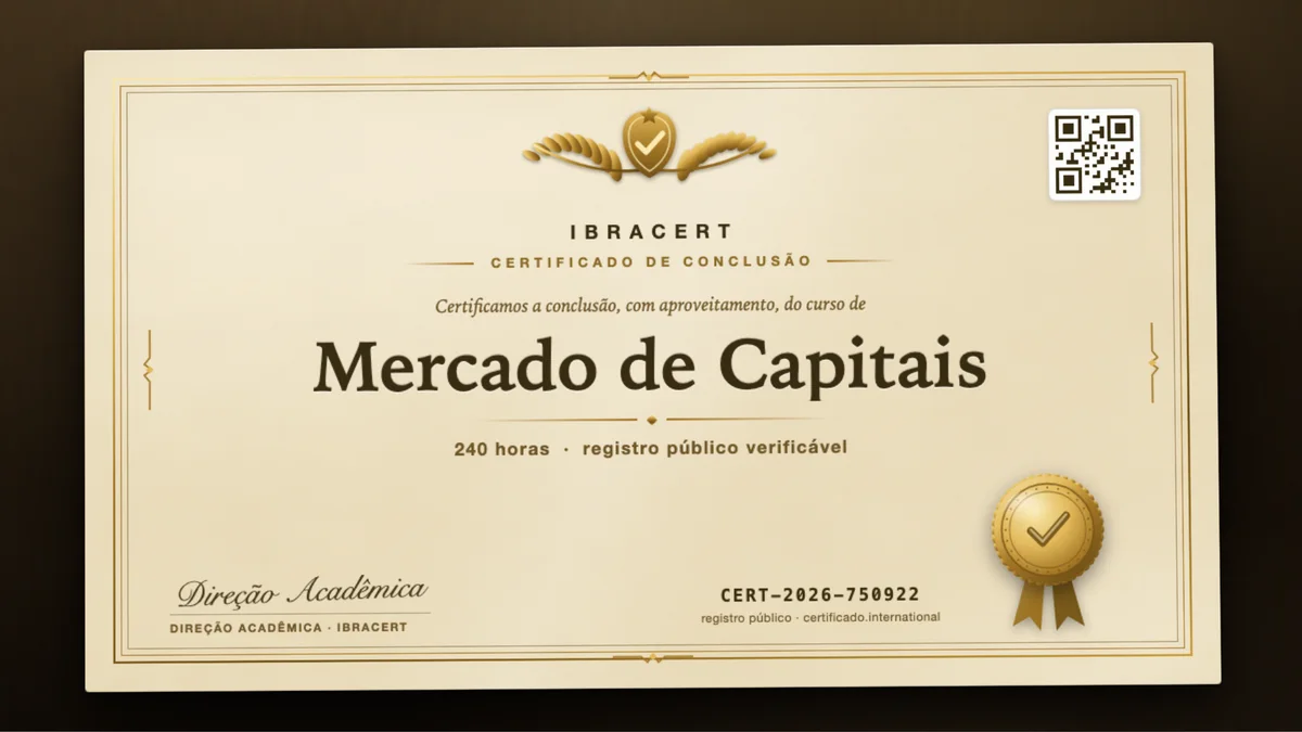 Capa do curso Mercado de Capitais