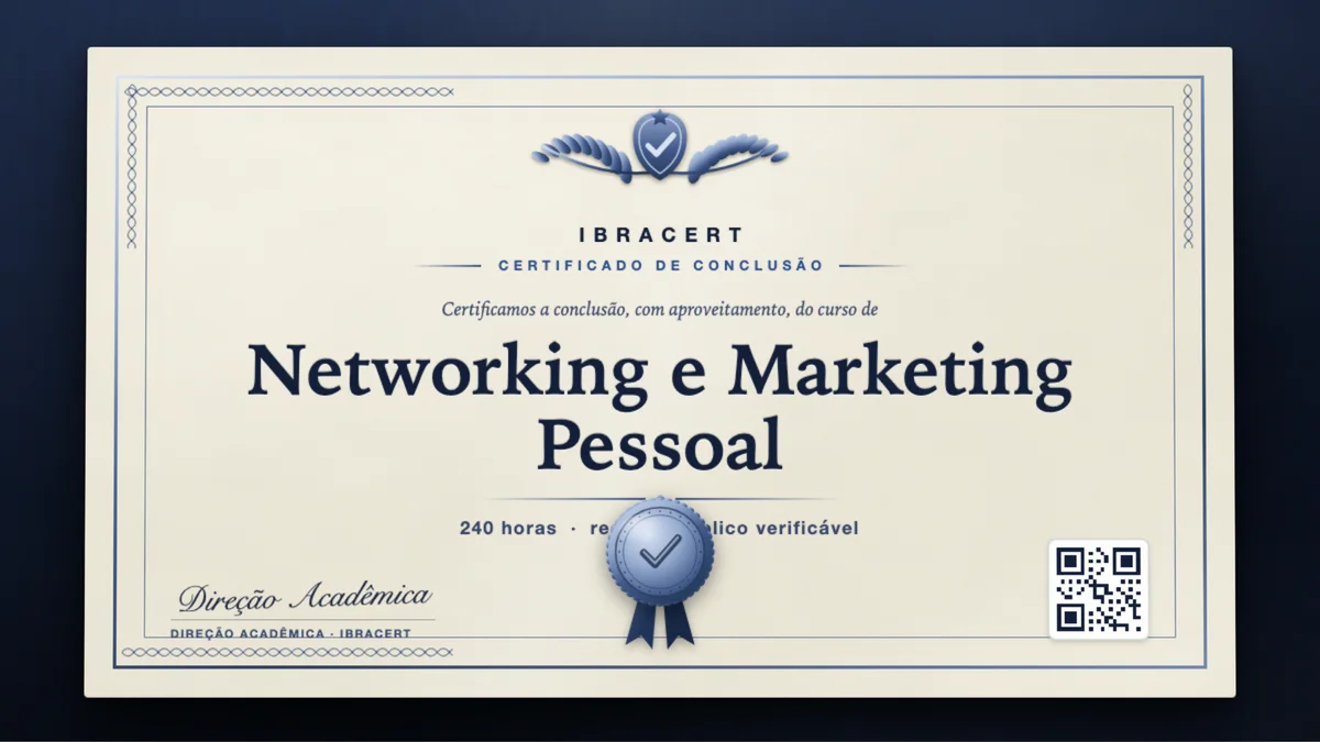 Capa do curso Networking e Marketing Pessoal