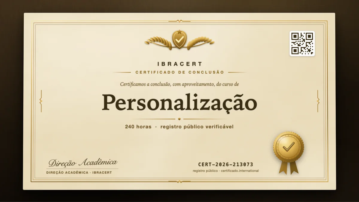 Capa do curso Personalização