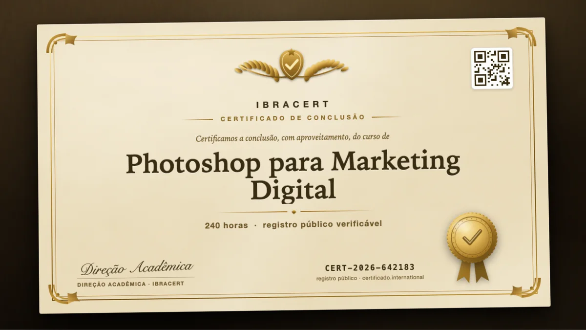 Capa do curso Photoshop para Marketing Digital