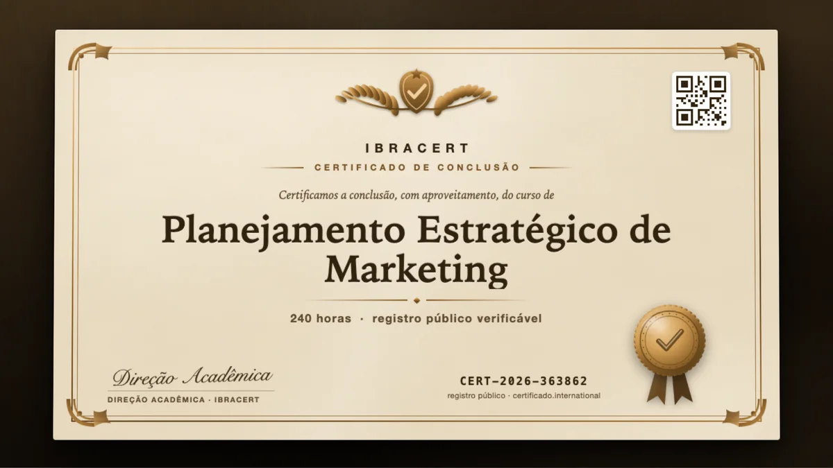 Capa do curso Planejamento Estratégico de Marketing