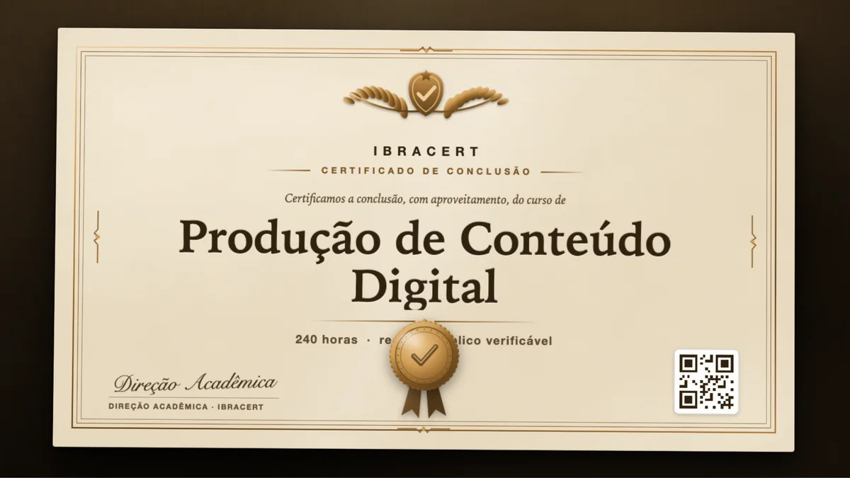 Capa do curso Produção de Conteúdo Digital