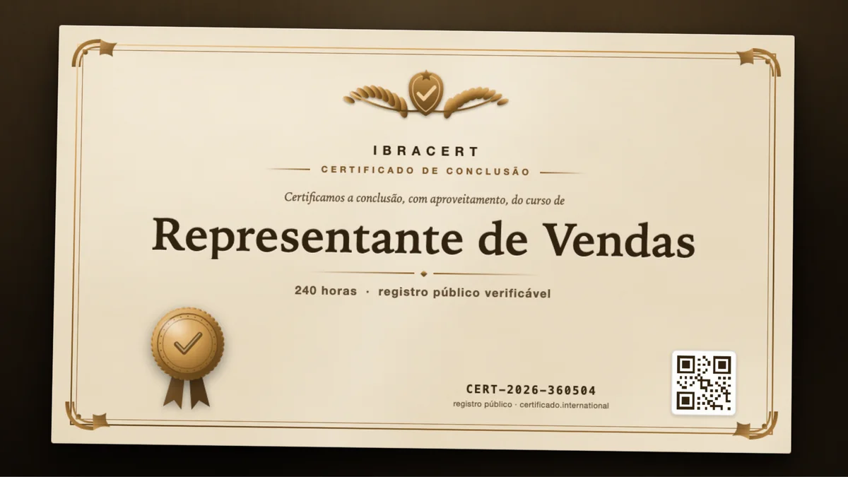 Capa do curso Representante de Vendas