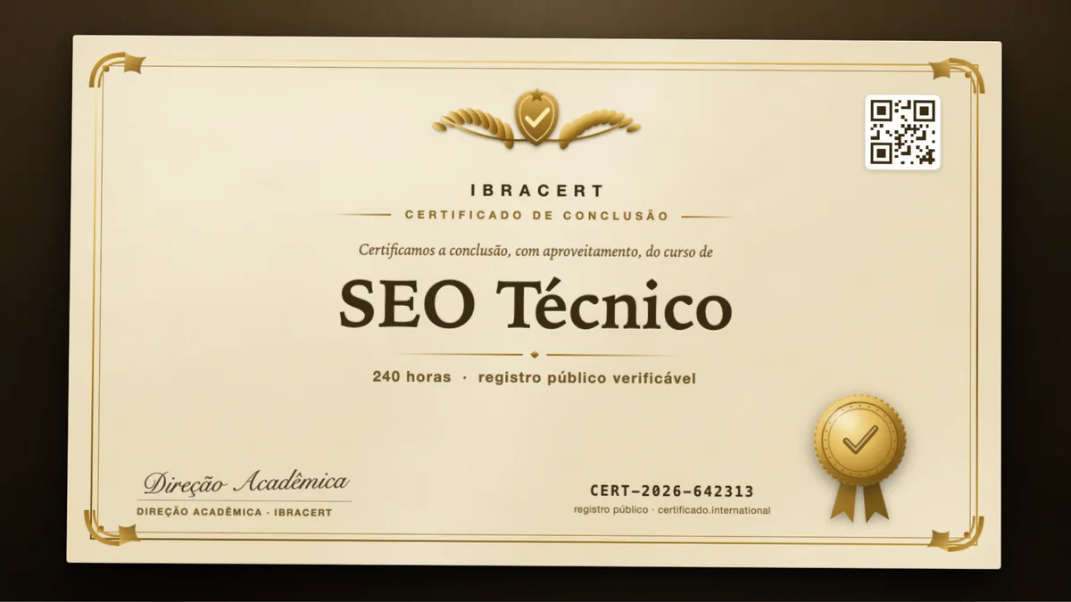 Capa do curso SEO Técnico