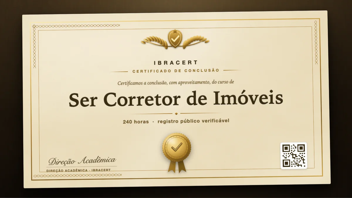 Capa do curso Ser Corretor de Imóveis
