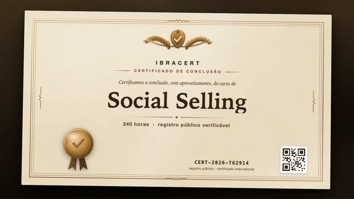 Capa do curso Social Selling