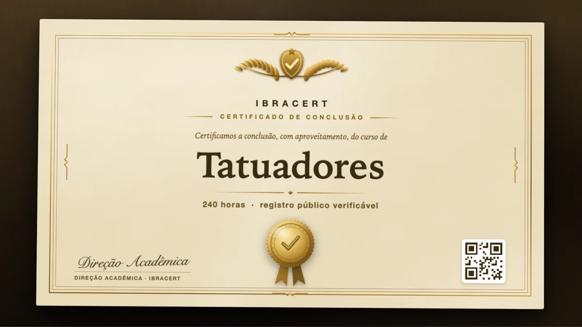 Capa do curso Tatuadores