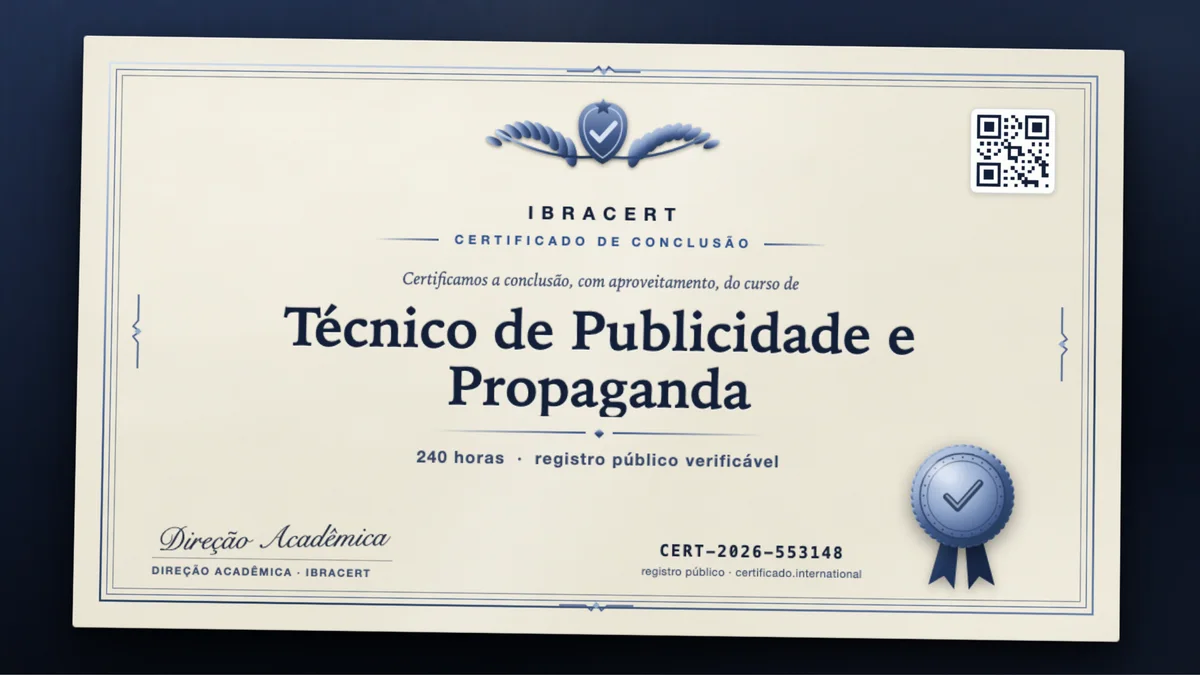 Capa do curso Técnico de Publicidade e Propaganda