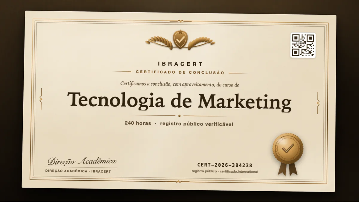 Capa do curso Tecnologia de Marketing