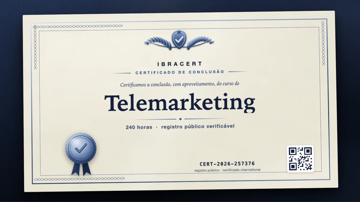Capa do curso Telemarketing
