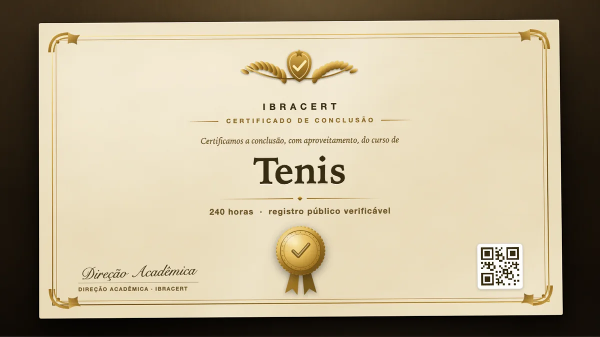 Capa do curso Tenis