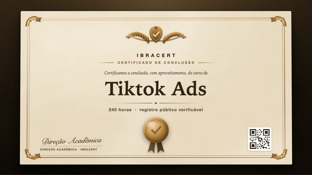 Capa do curso Tiktok Ads