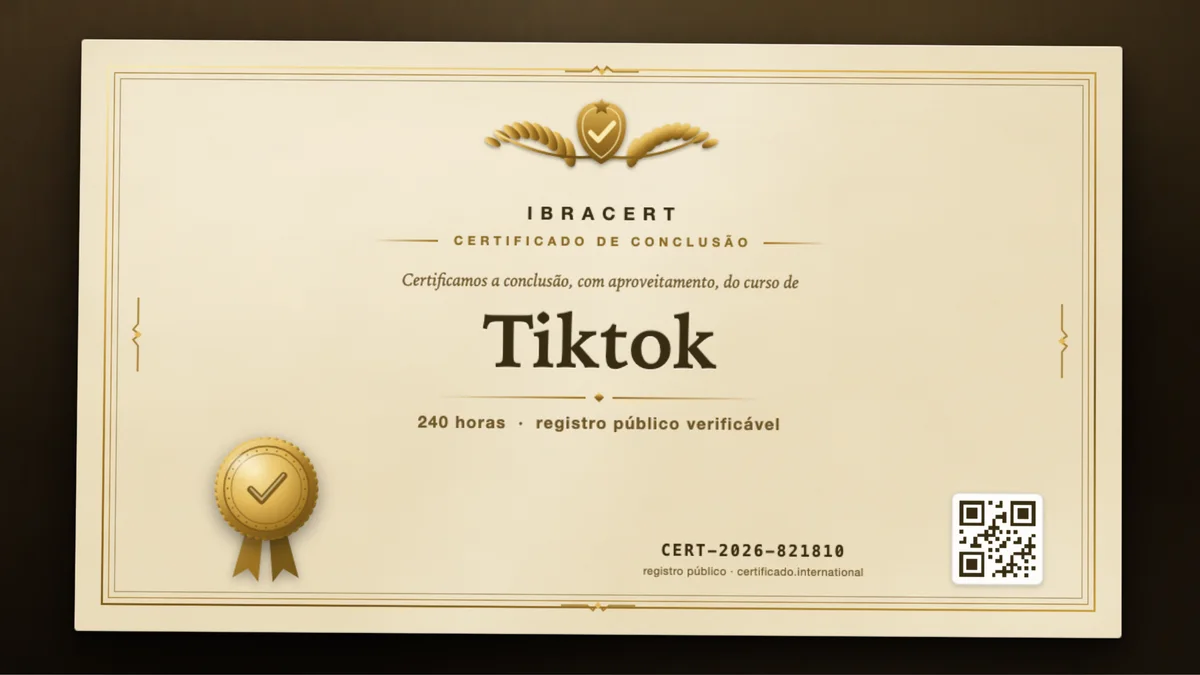 Capa do curso Tiktok
