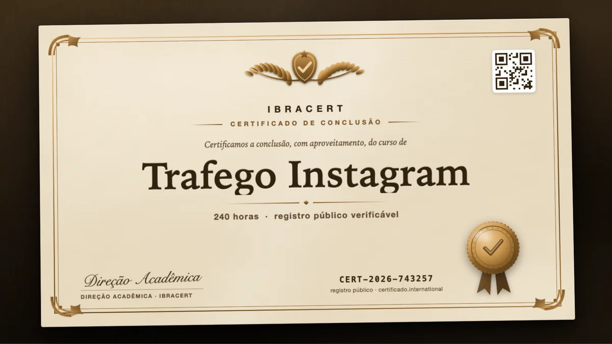 Capa do curso Trafego Instagram