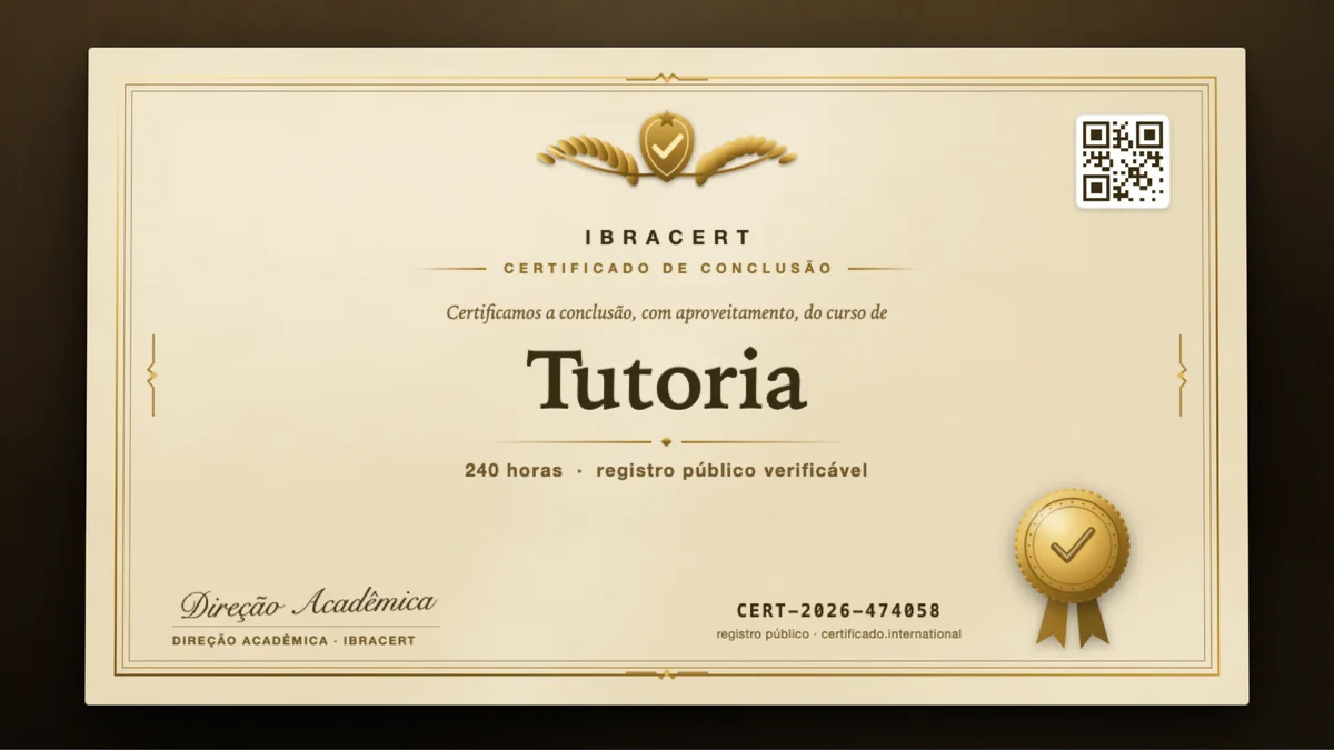 Capa do curso Tutoria