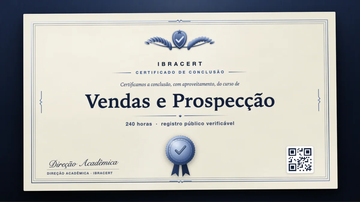 Capa do curso Vendas e Prospecção