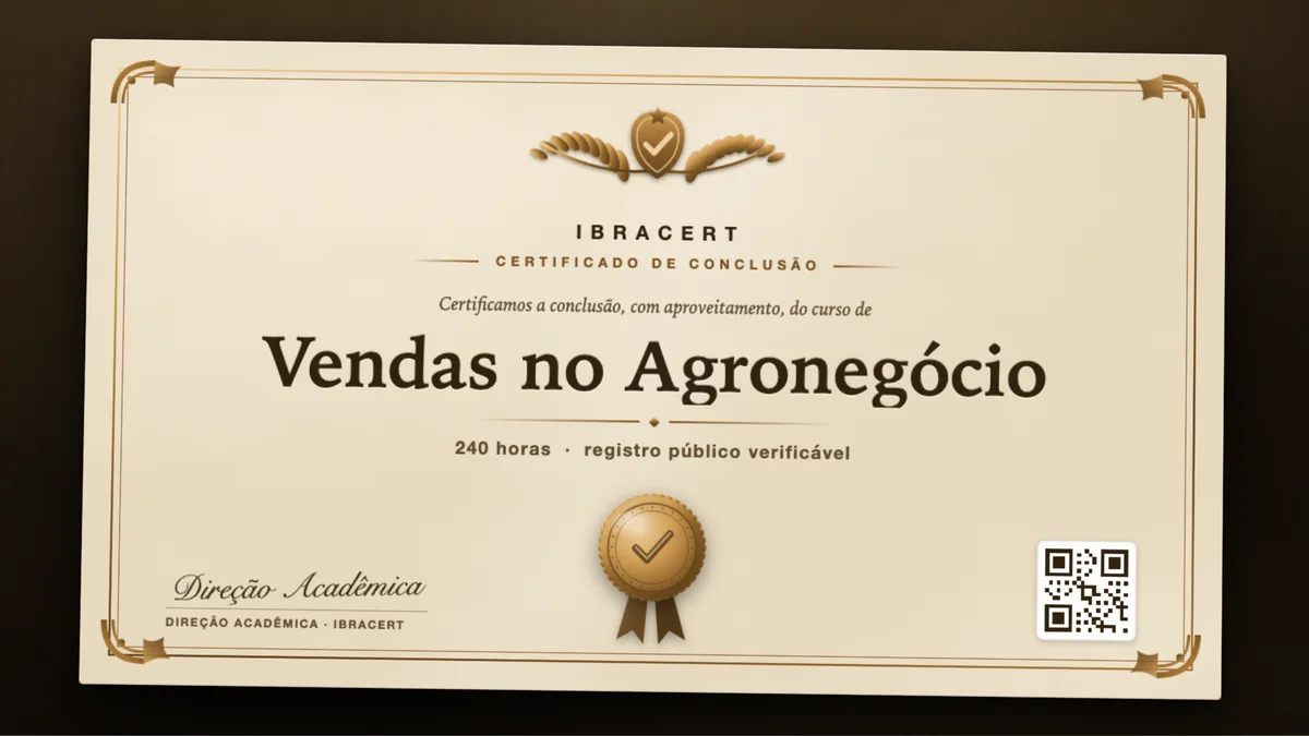 Capa do curso Vendas no Agronegócio