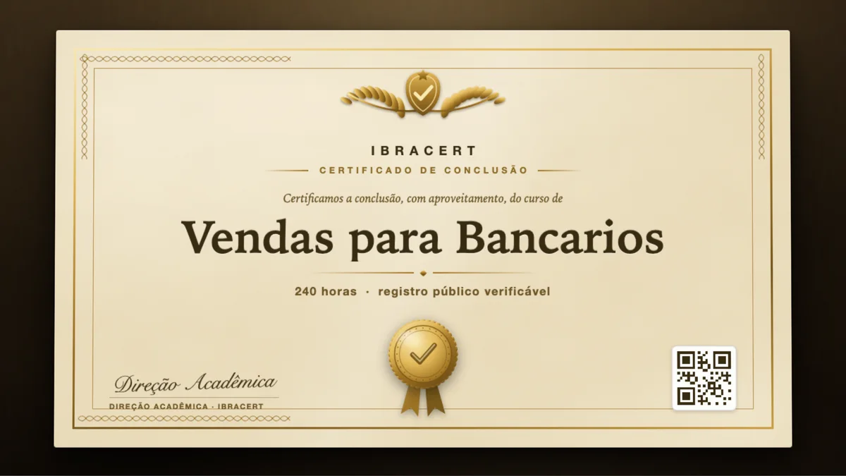 Capa do curso Vendas para Bancarios