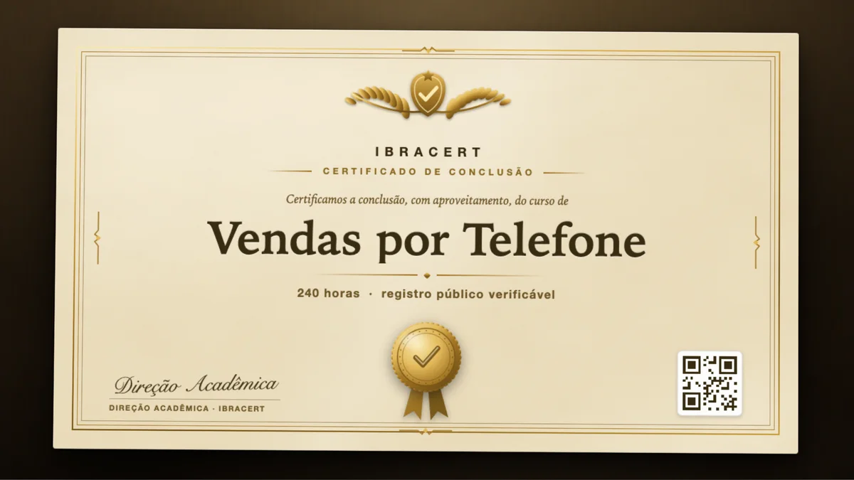 Capa do curso Vendas por Telefone