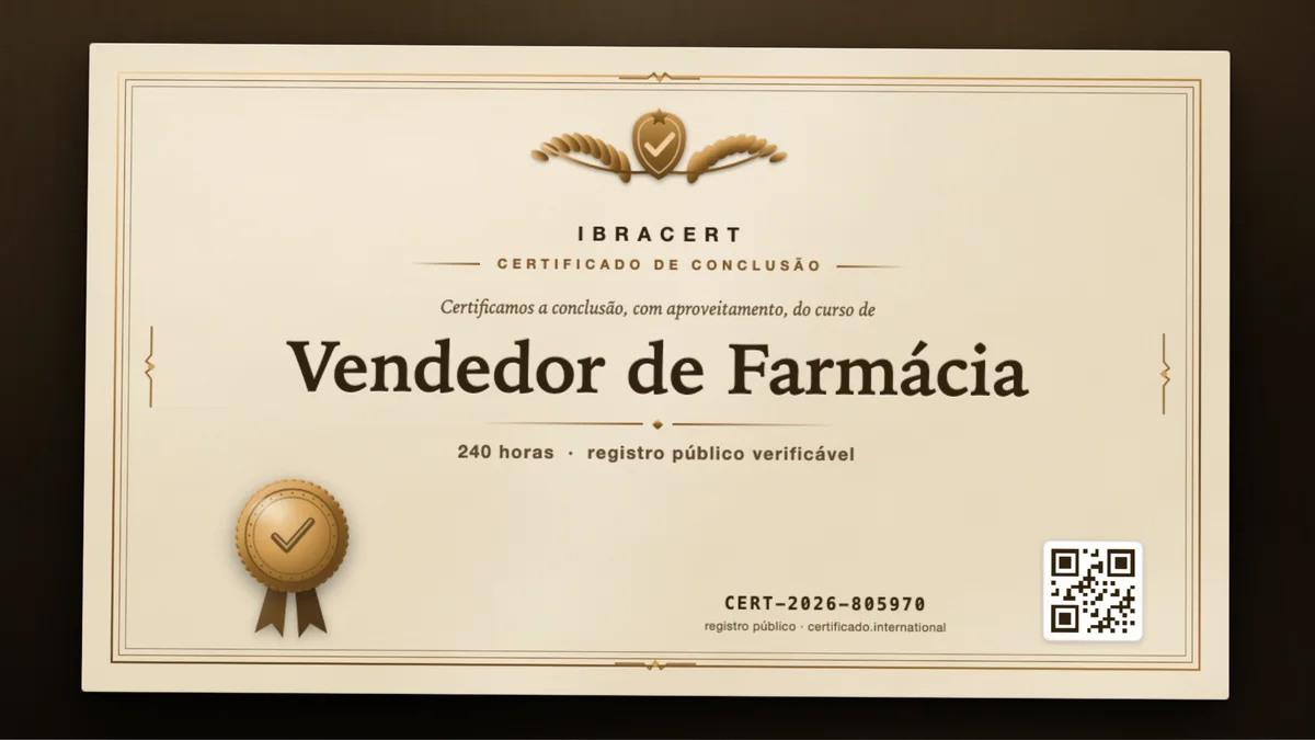 Capa do curso Vendedor de Farmácia