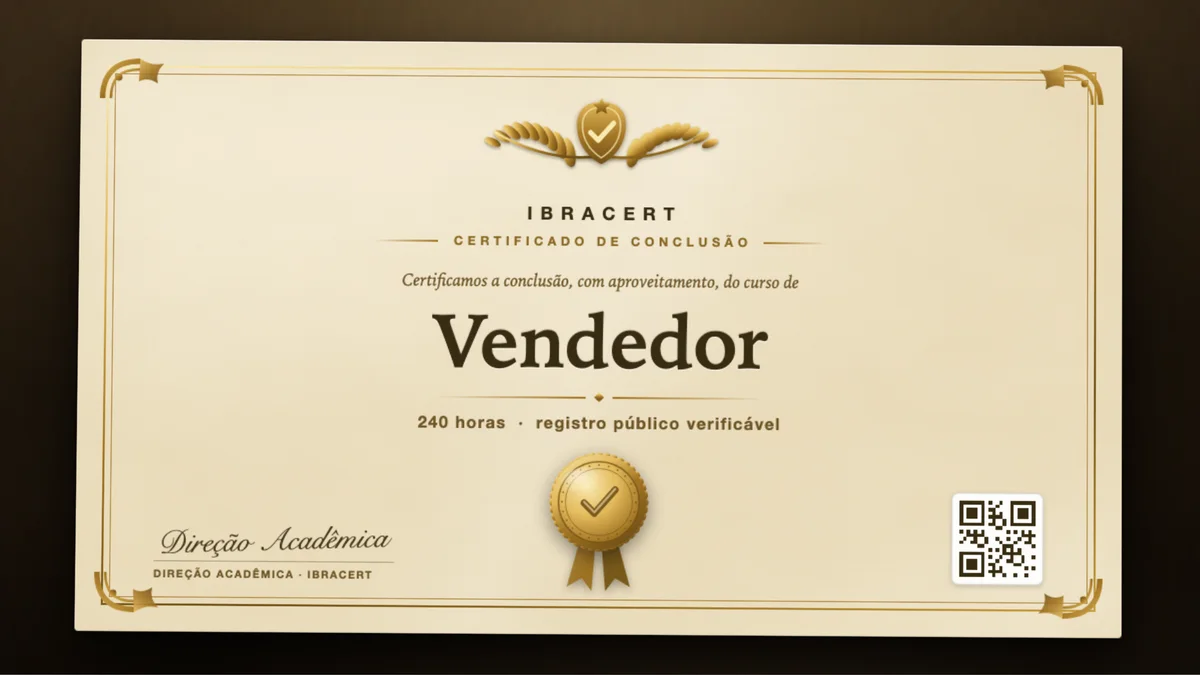 Capa do curso Vendedor