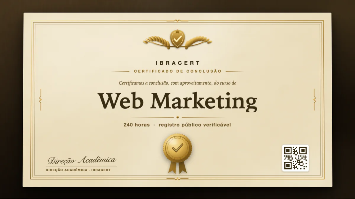 Capa do curso Web Marketing
