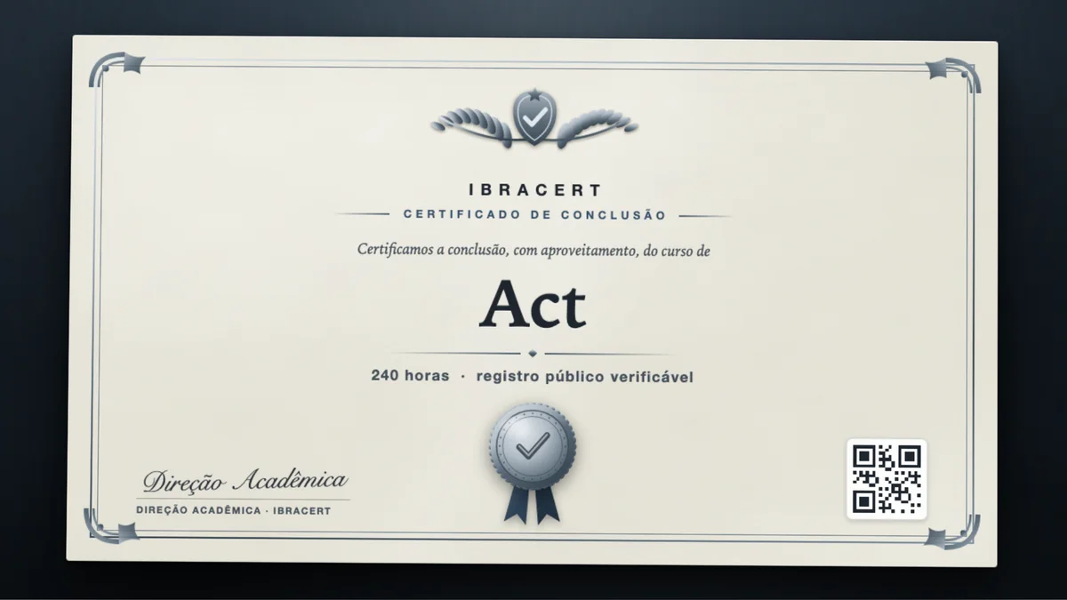 Capa do curso Act