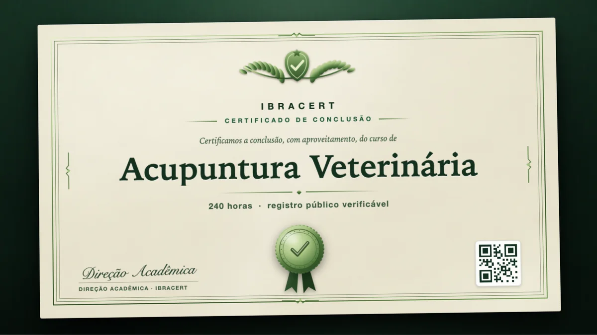 Capa do curso Acupuntura Veterinária