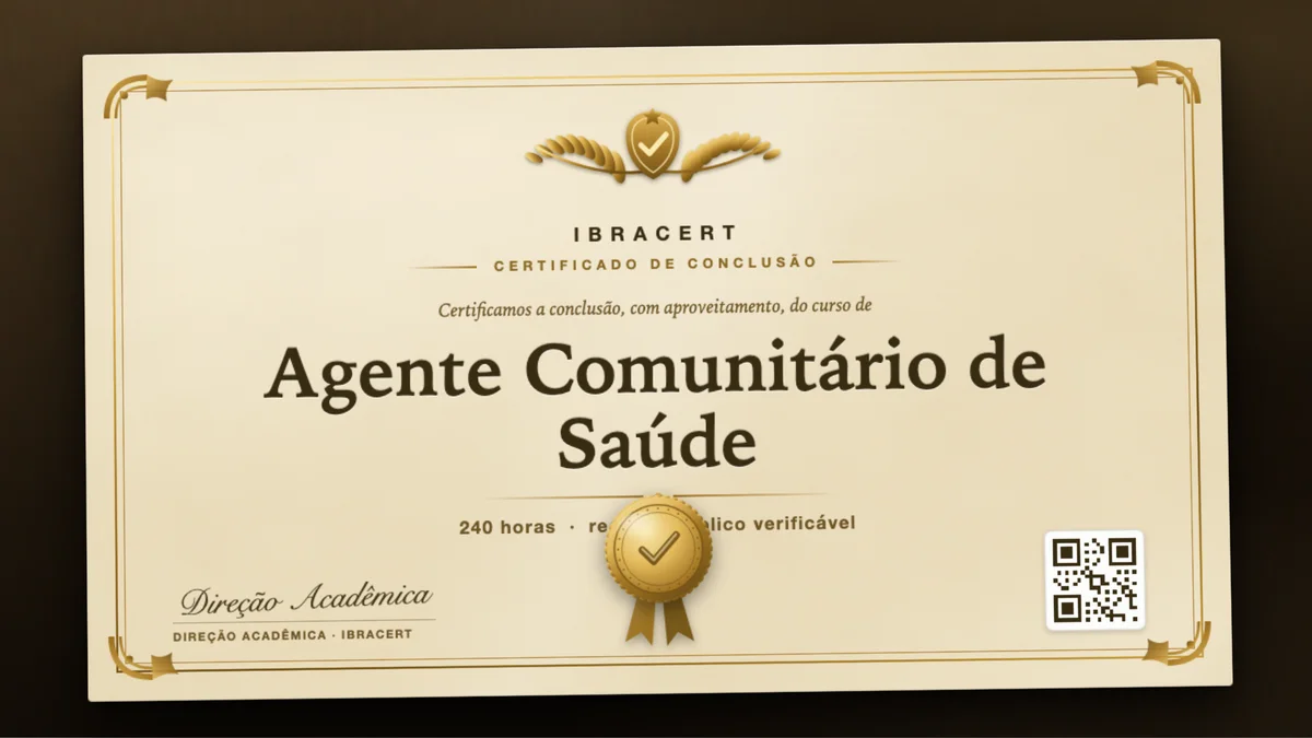 Capa do curso Agente Comunitário de Saúde