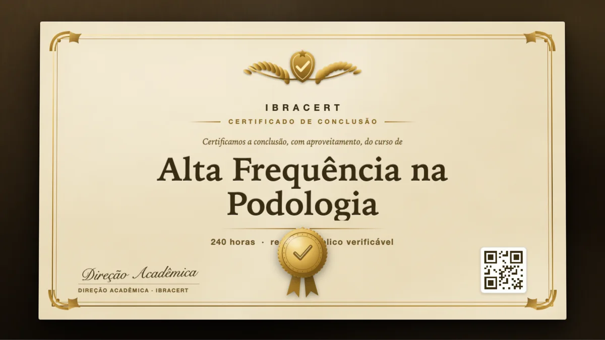 Capa do curso Alta Frequência na Podologia