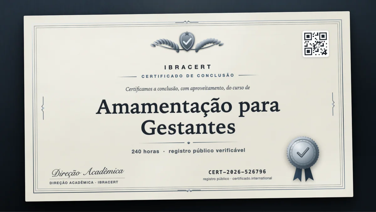 Capa do curso Amamentação para Gestantes