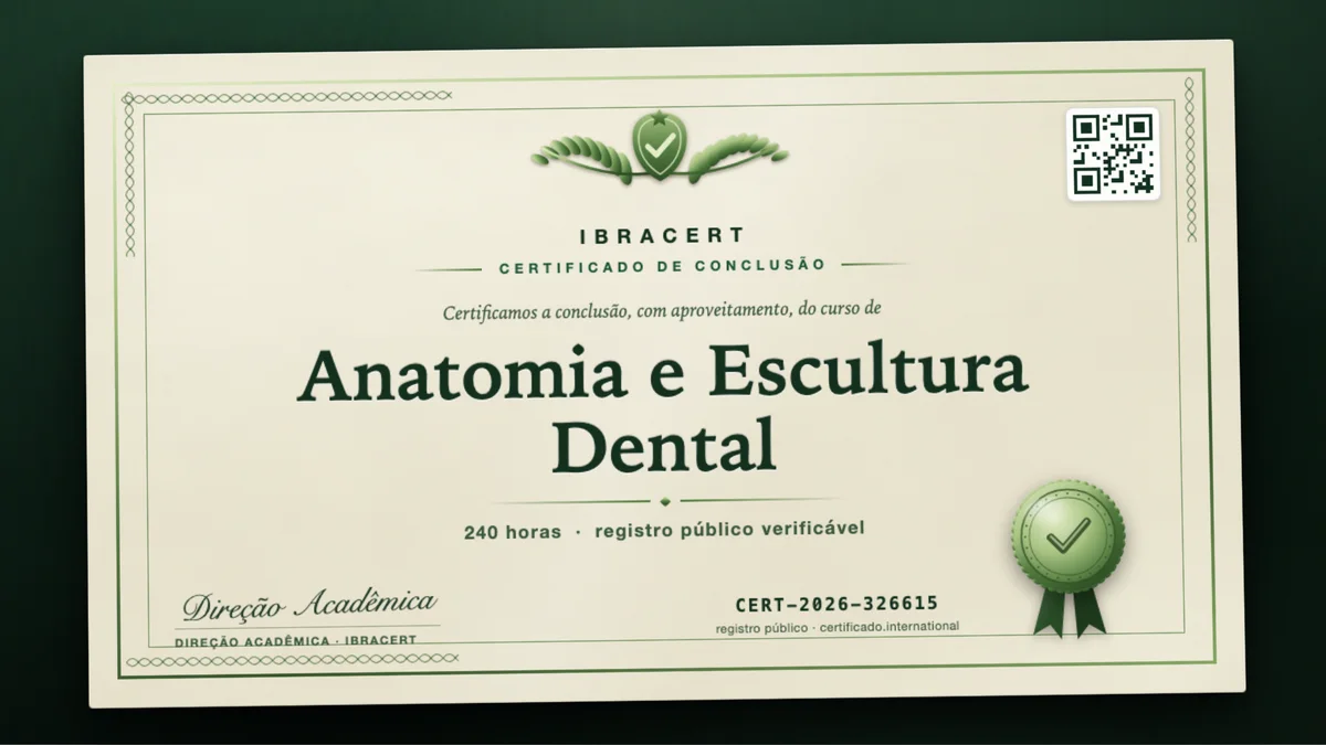 Capa do curso Anatomia e Escultura Dental