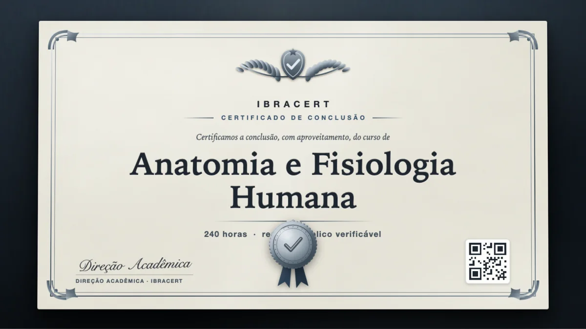 Capa do curso Anatomia e Fisiologia Humana