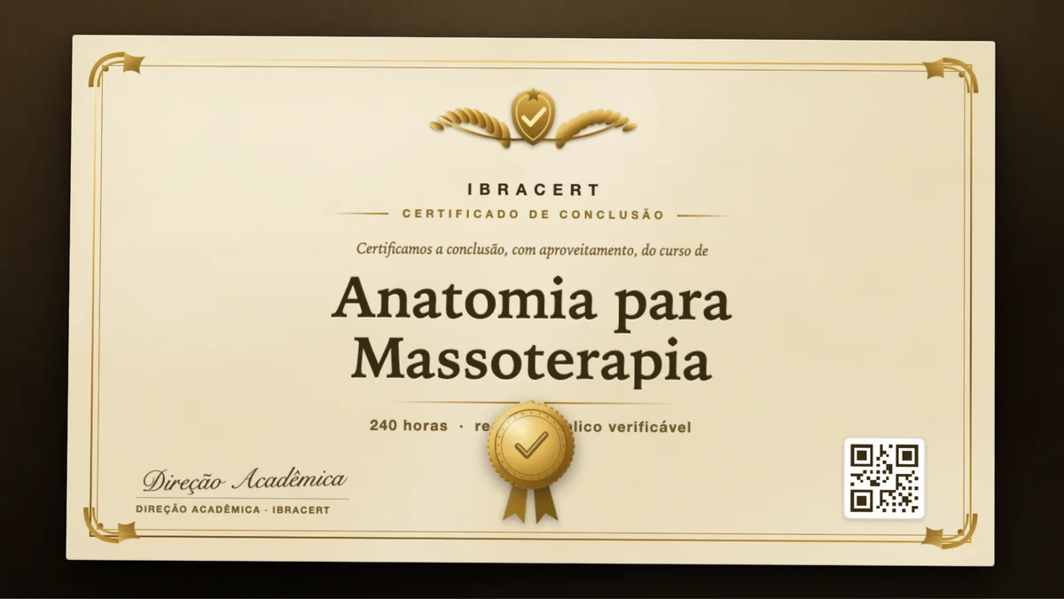Capa do curso Anatomia para Massoterapia