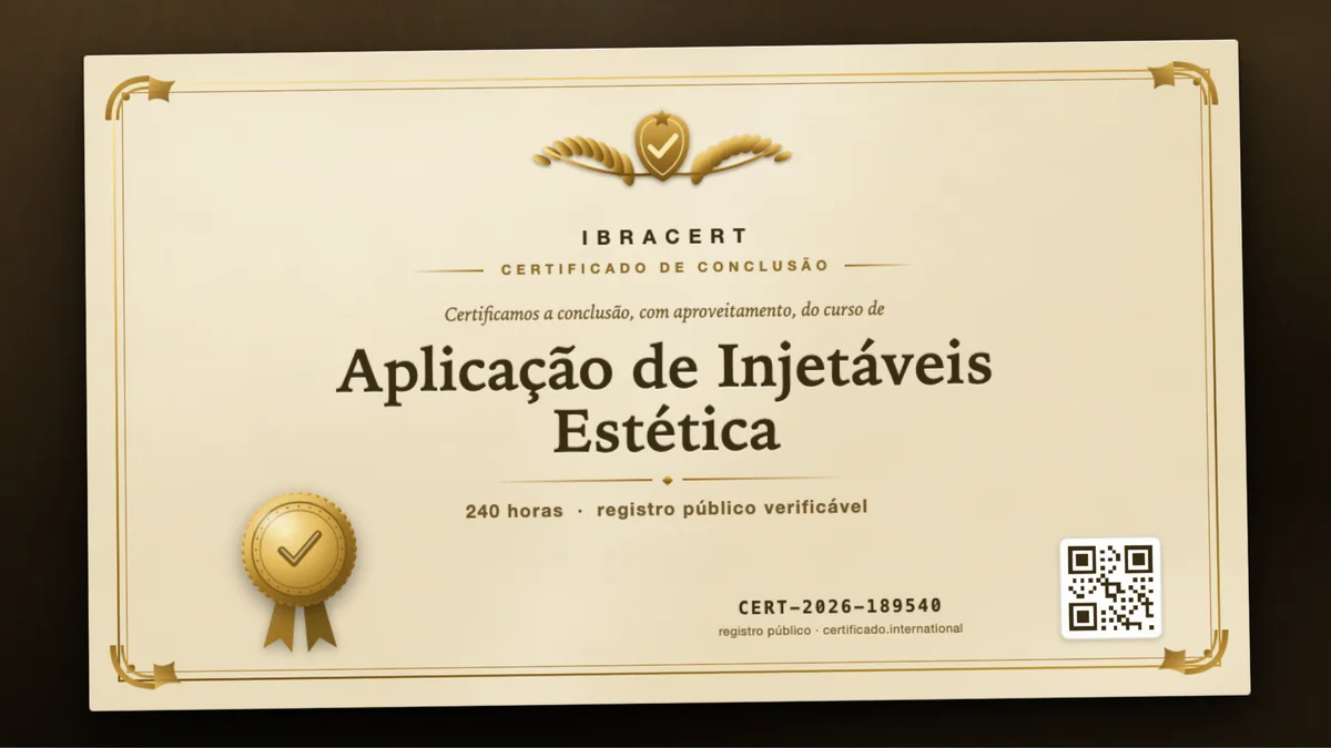 Capa do curso Aplicação de Injetáveis Estética