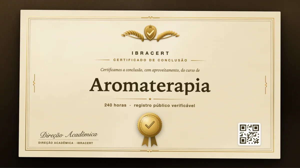 Capa do curso Aromaterapia