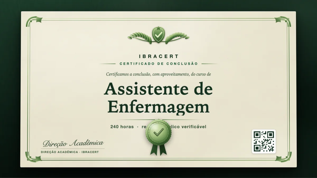 Capa do curso Assistente de Enfermagem